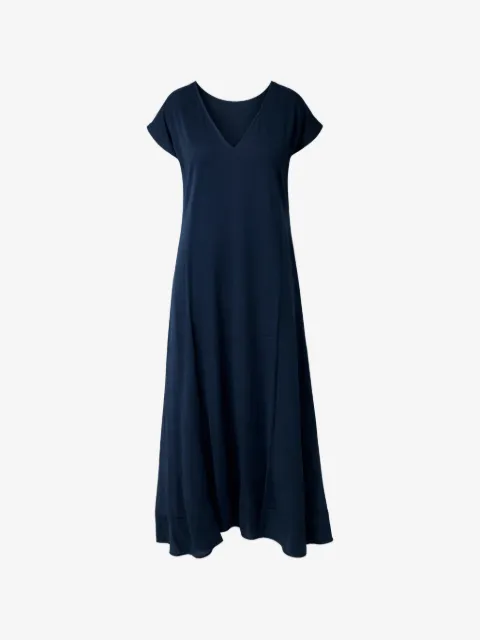 SILK95FIVE vestido midi con cuello en V