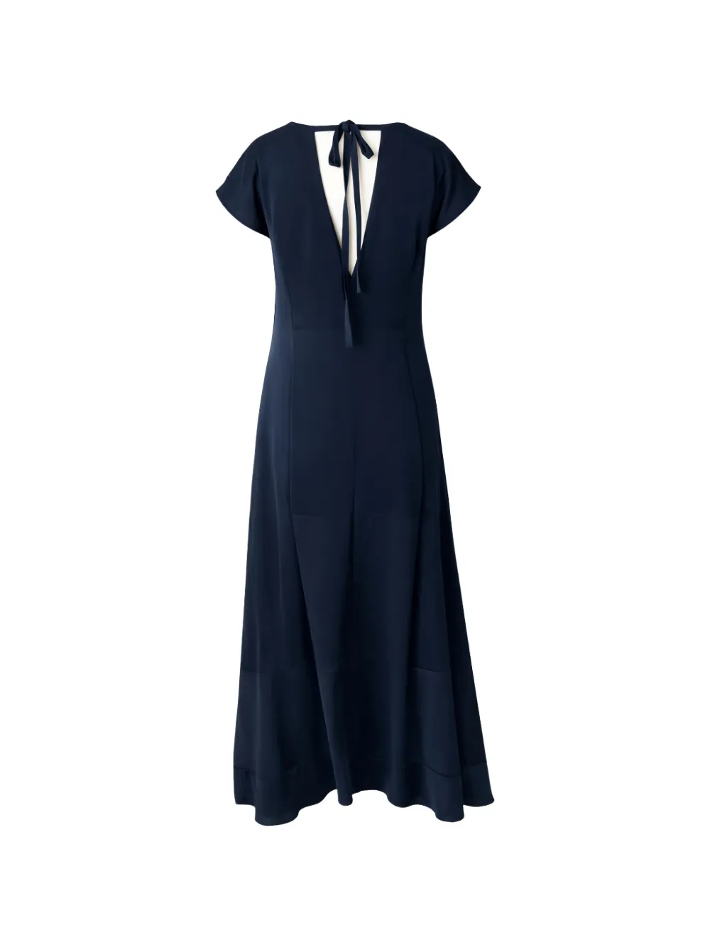  Silk95five V-neck Midi Dress - Blue 
