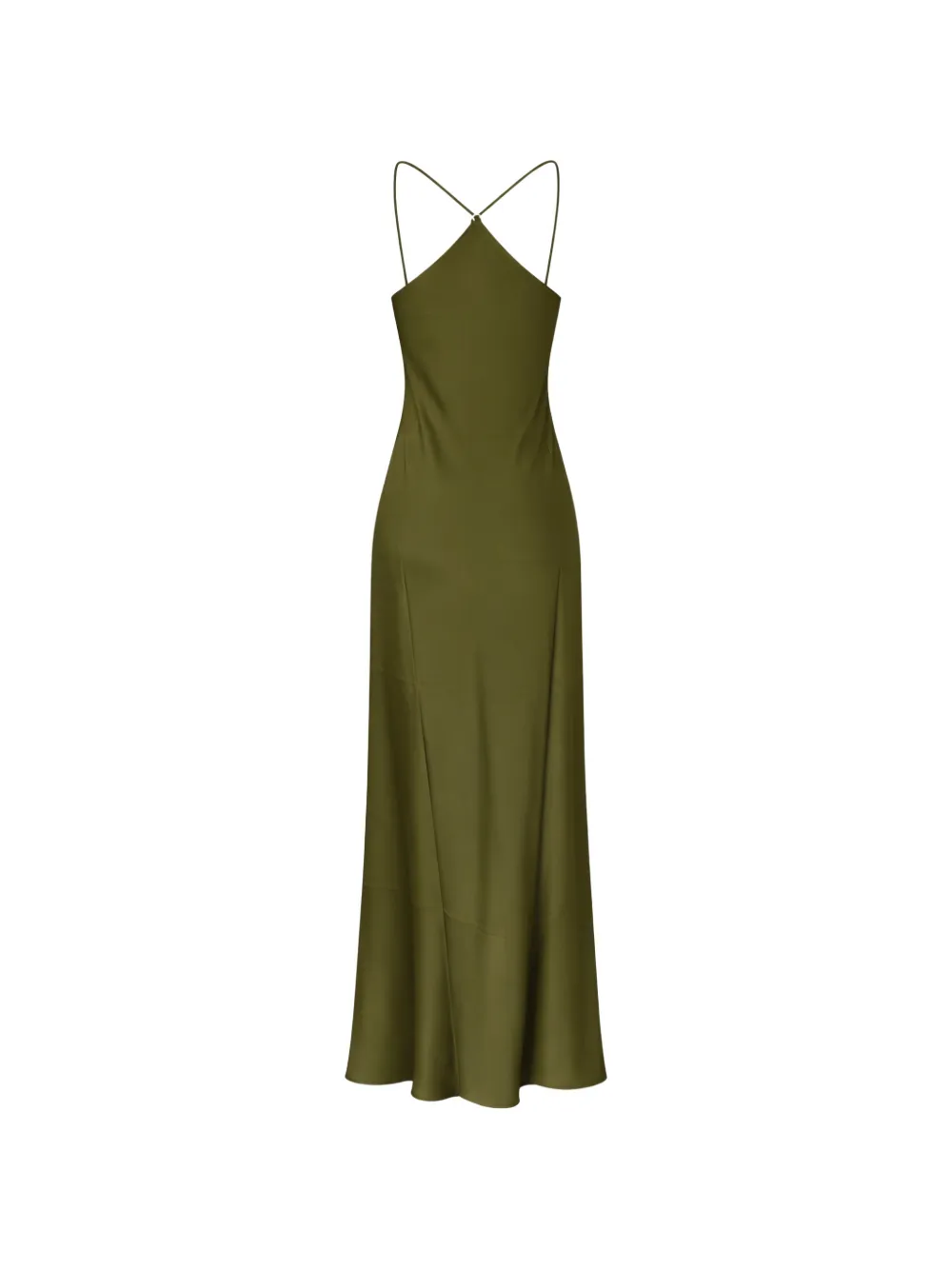  Silk95five Cowl-neck Maxi Dress - Green 