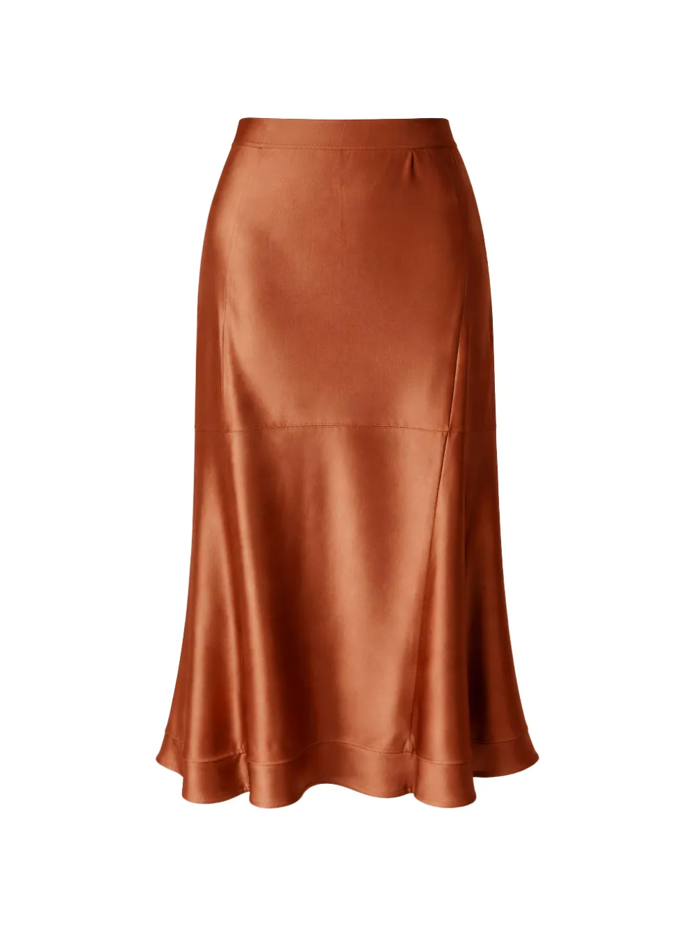 SILK95FIVE Chamonix side-pocket midi skirt - Marrone