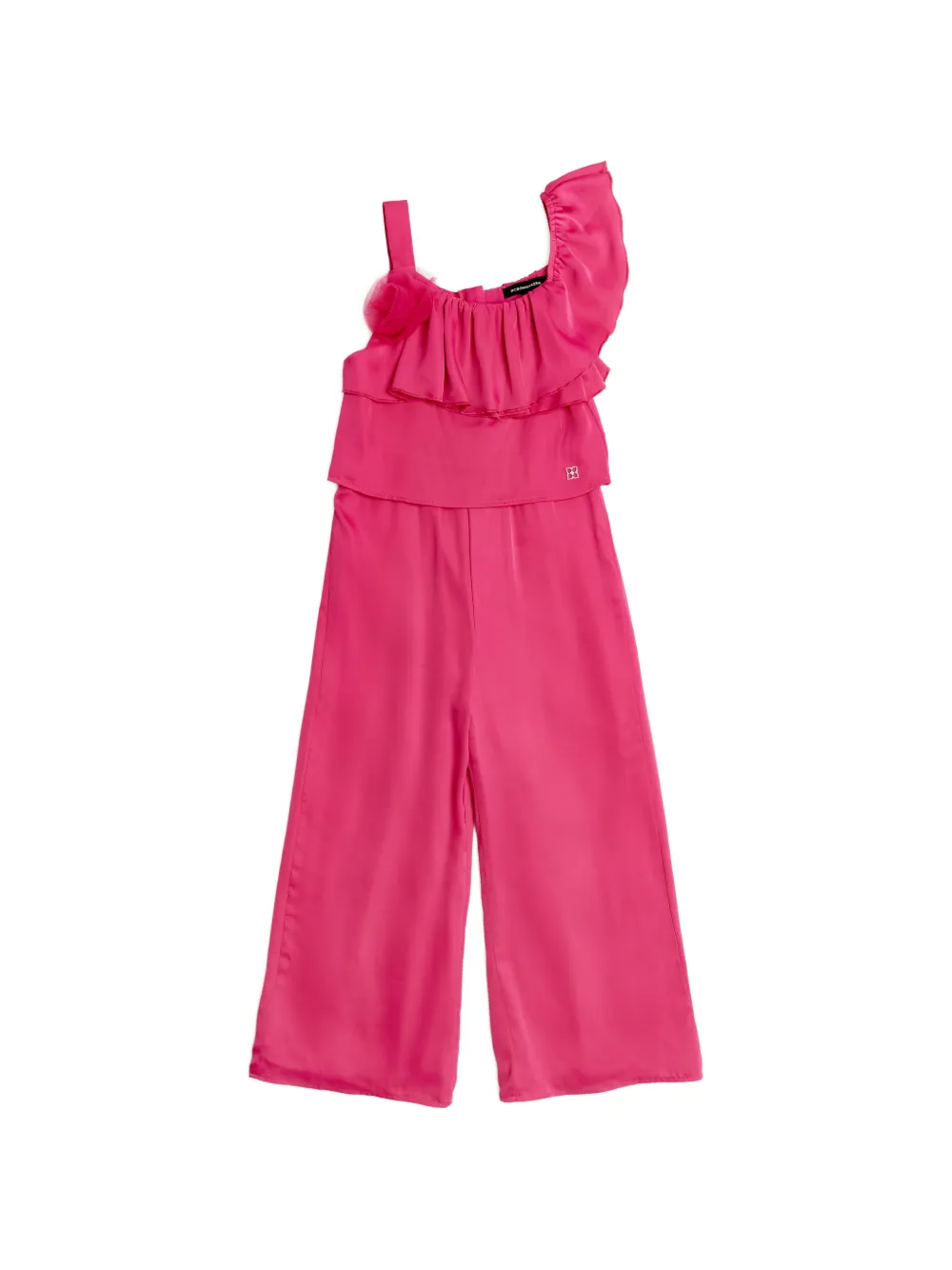 BCBG KIDS ruffled flower playsuit - Rosa