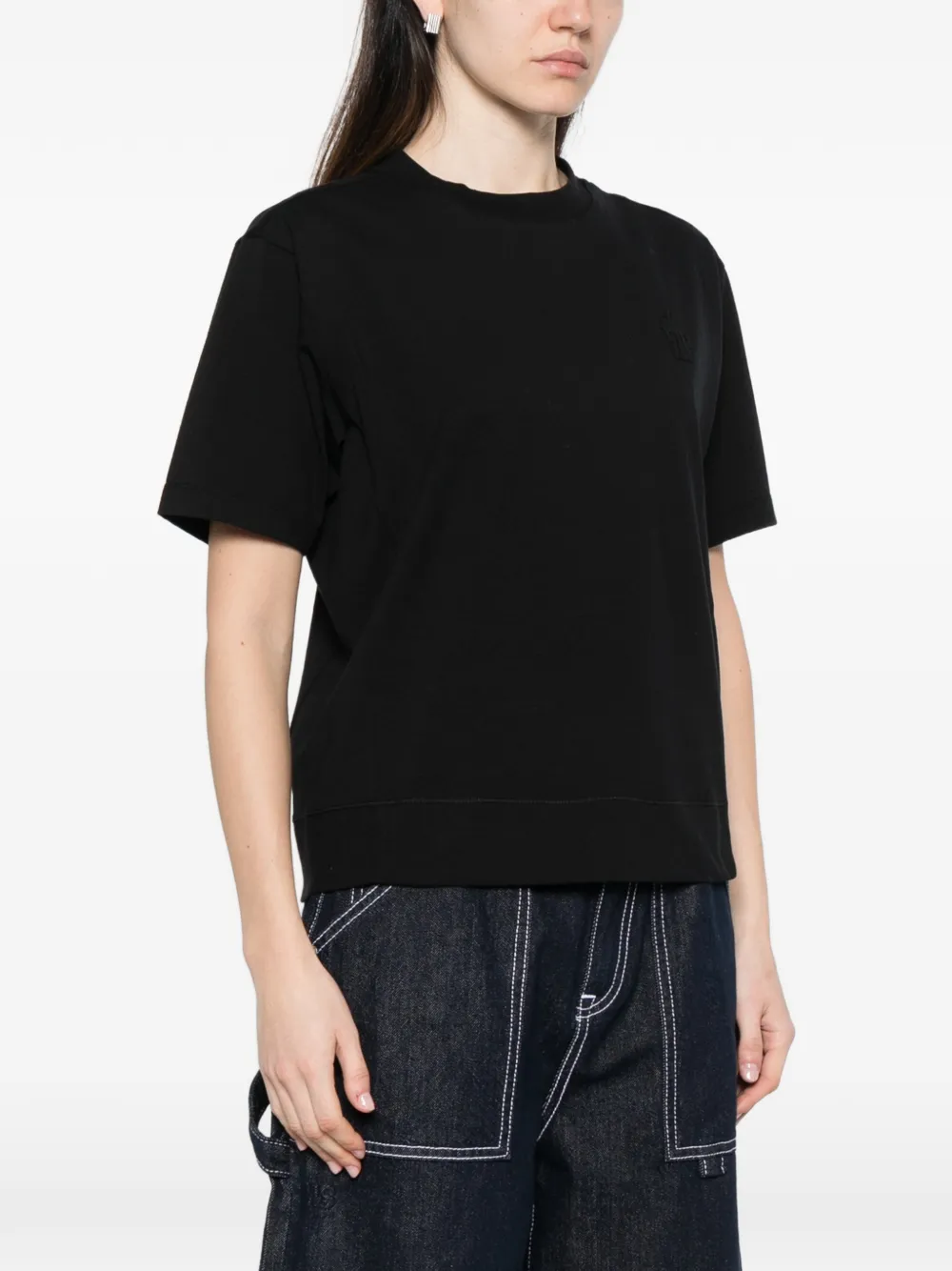 Moncler Grenoble Drie T-shirts met logo Wit