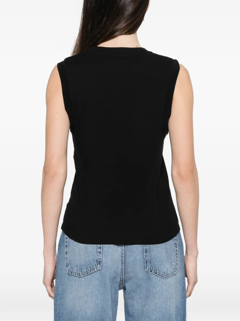 Vince Tanktop met V-hals Zwart
