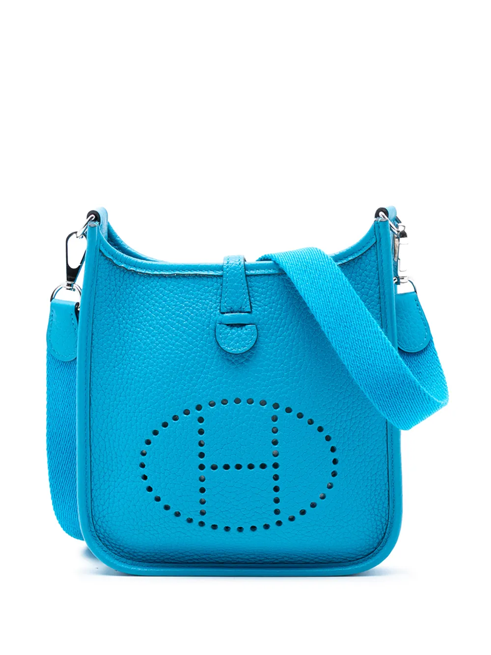 Hermès Pre-Owned 2021 Clemence Evelyne TPM crossbody bag - Blau