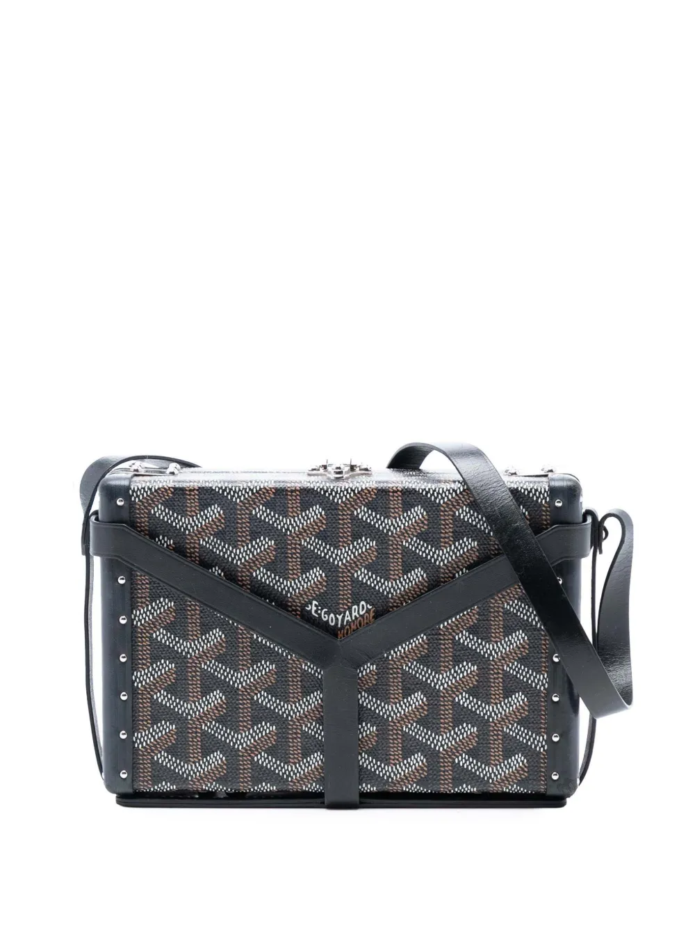 Goyard Pre-Owned 2019 Goyardine Minaudiere Trunk Bag crossbody bag - Nero
