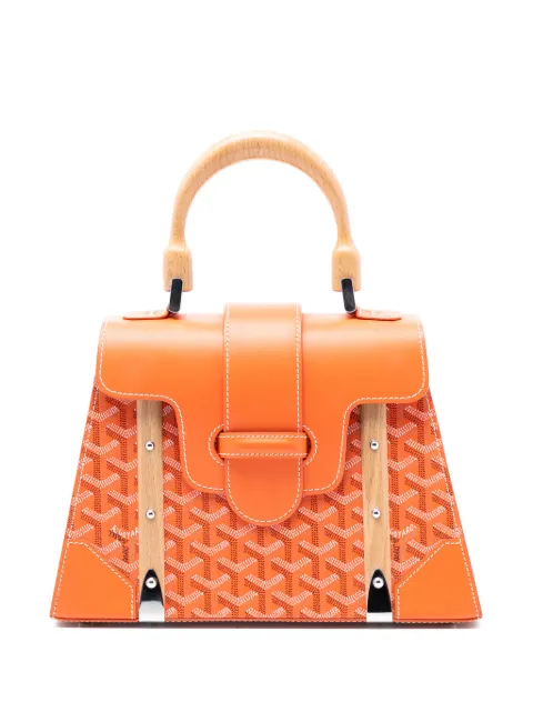 Goyard Pre-Owned 2019 Goyardine Saigon Structured PM satchel