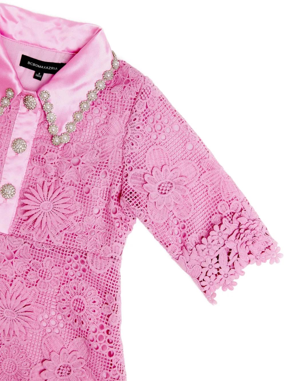  Bcbg Kids Lace Embellished Dress - Pink 