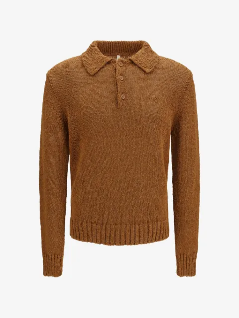 Sunflower linen polo top 