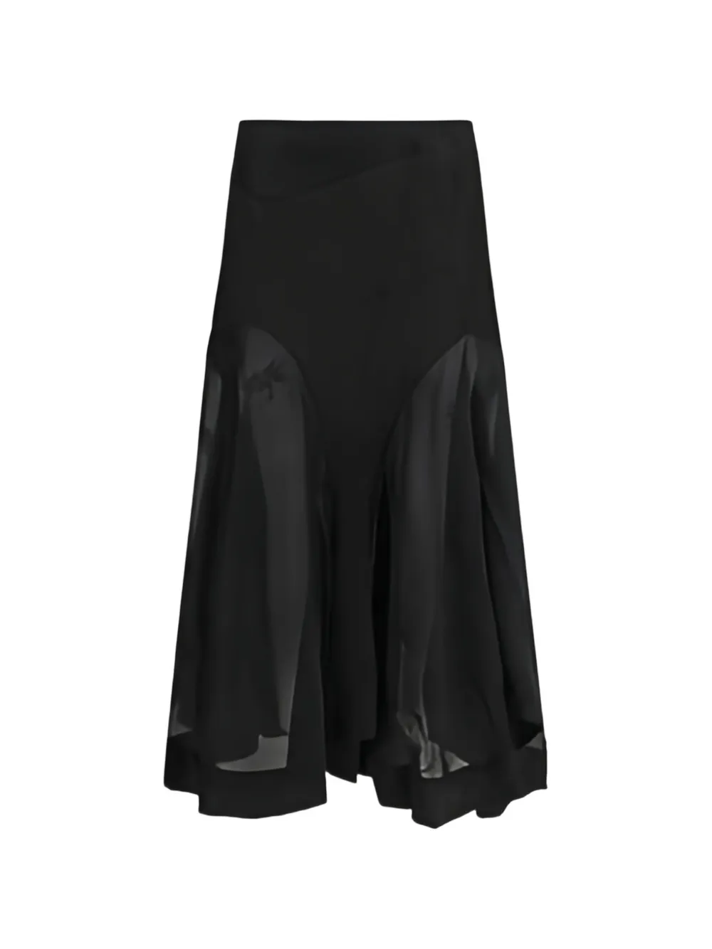 OUR LEGACY Petti panelled midi skirt - Nero