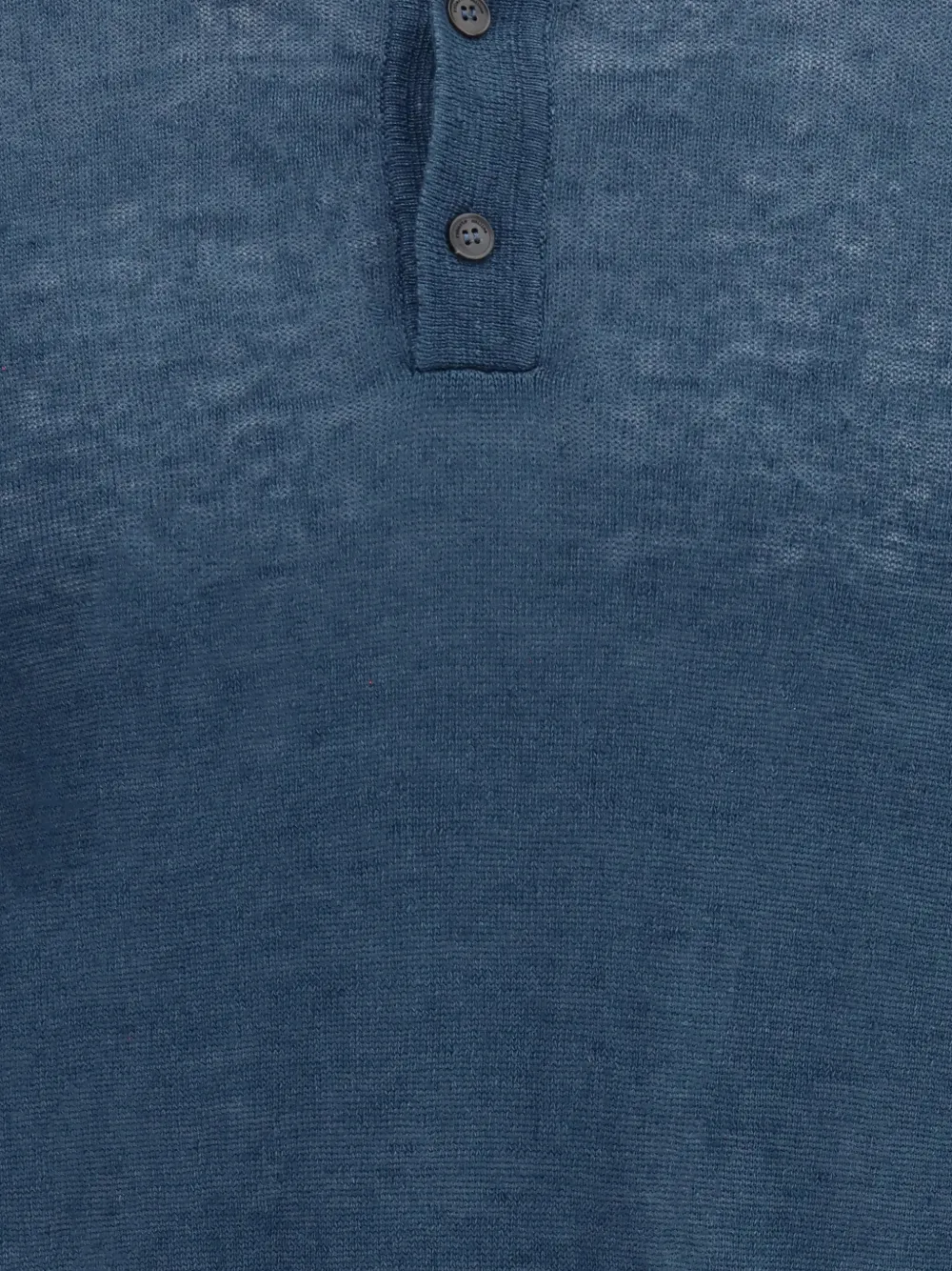 Roberto Collina Button-up poloshirt Blauw