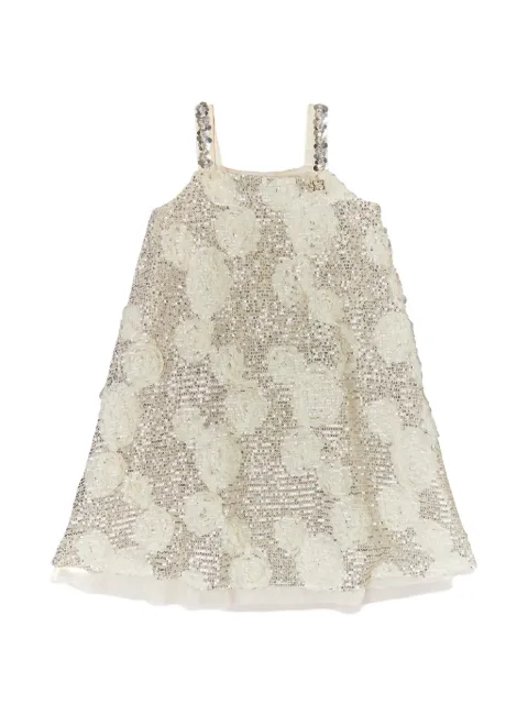 BCBG KIDS silver sequin dress