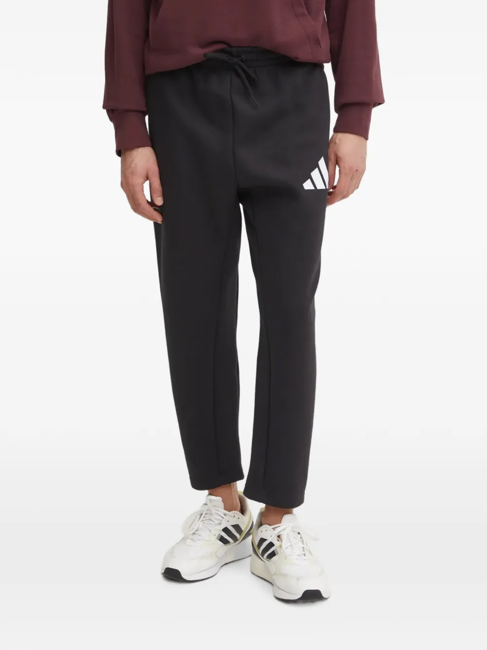 adidas Future Icons 3 logo-print track pants - Nero