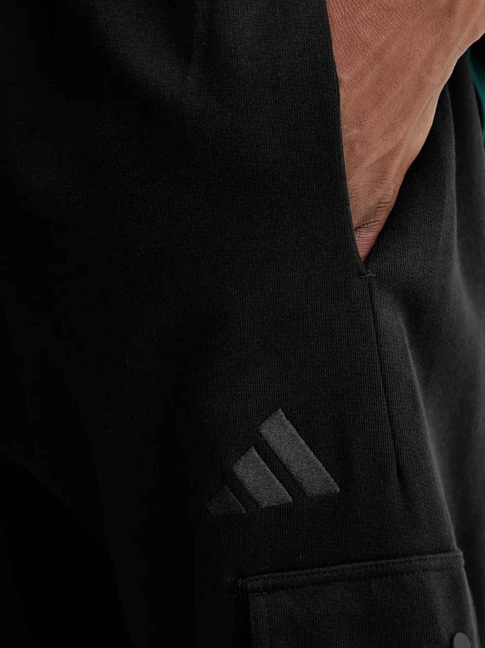 adidas Trainingsbroek met geborduurd logo Zwart