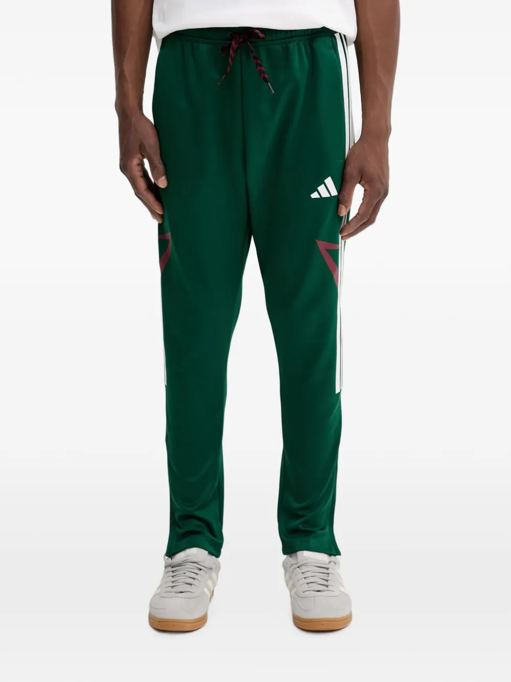 adidas House of Tiro logo-print side-stripe track pants - Verde