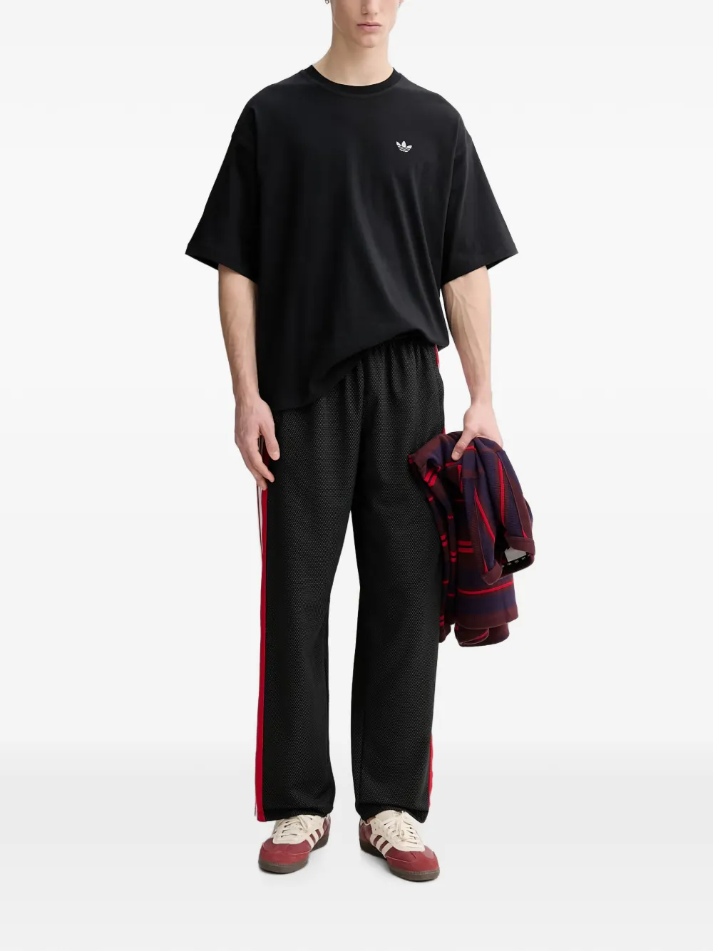 adidas mesh track pants Zwart