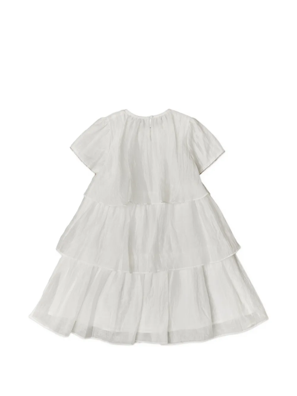  Bcbg Kids Floral Tiered Dress - White 