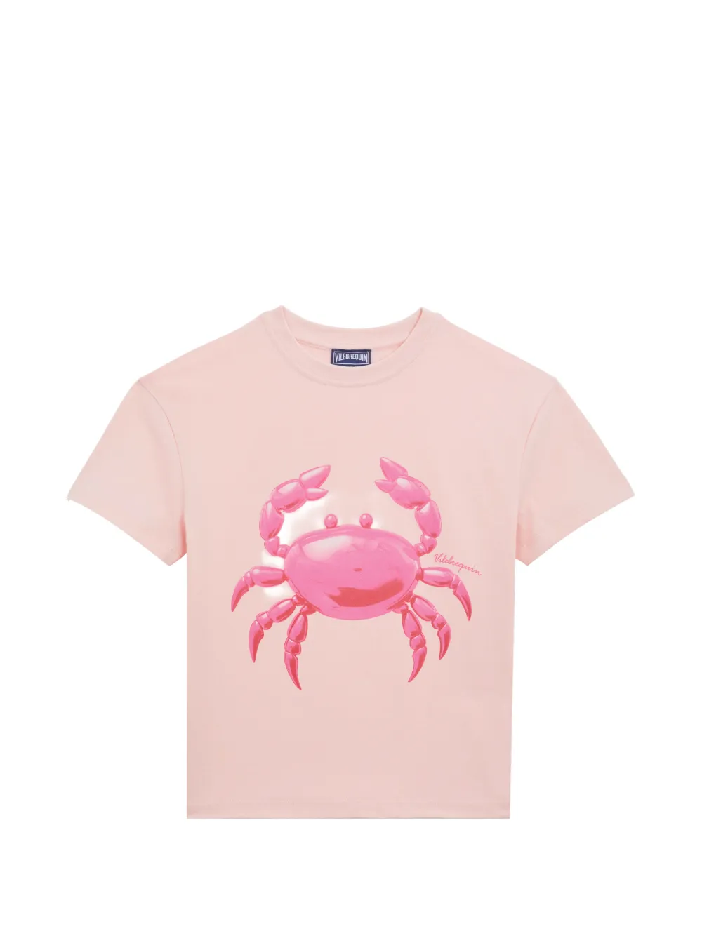 Vilebrequin Kids crab-print round-neck T-shirt - Rosa