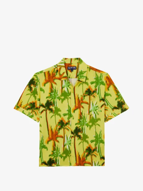 Vilebrequin palms offset cotton shirt