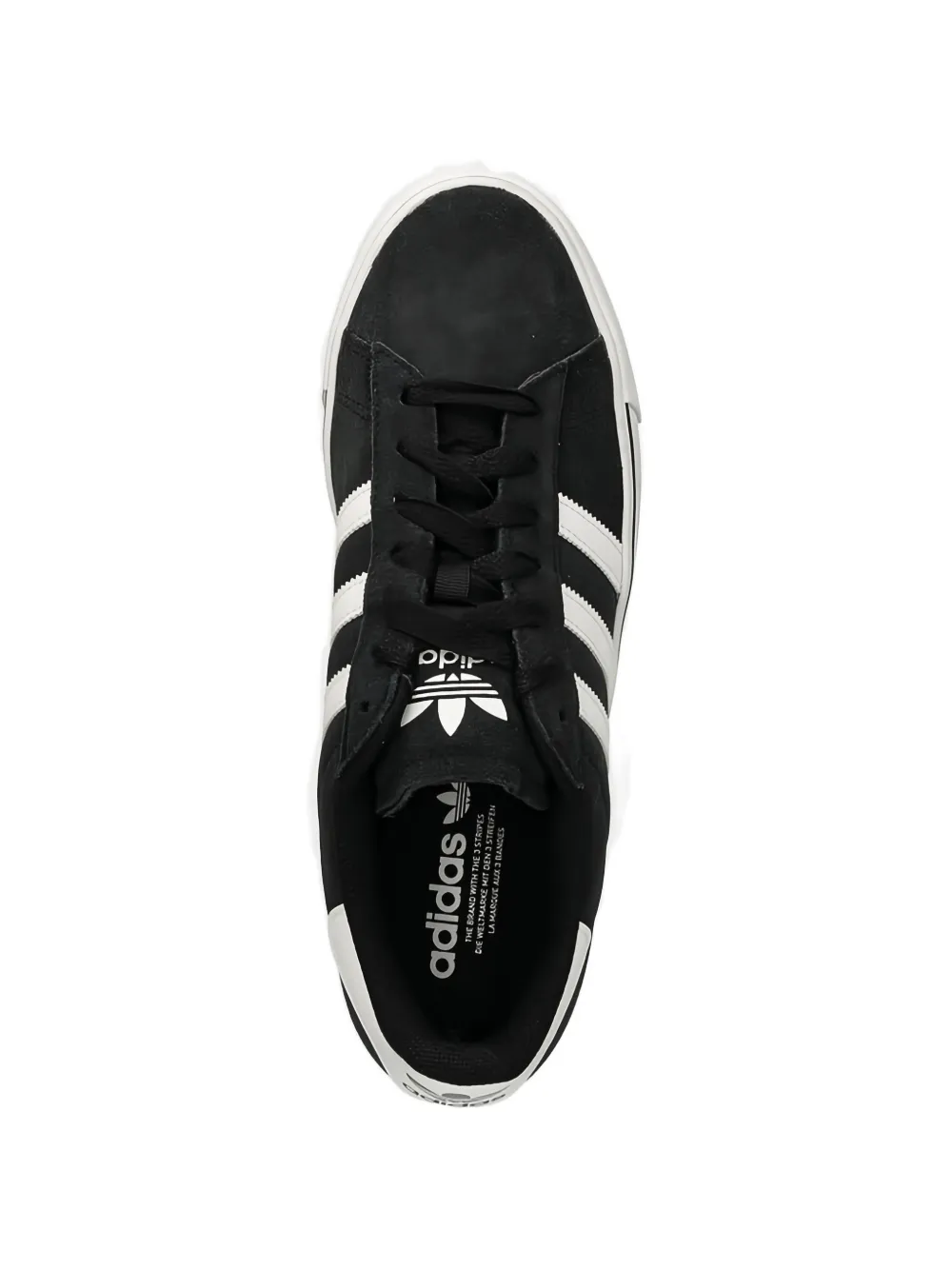 adidas Campus Vulc stripes campus sneakers Zwart