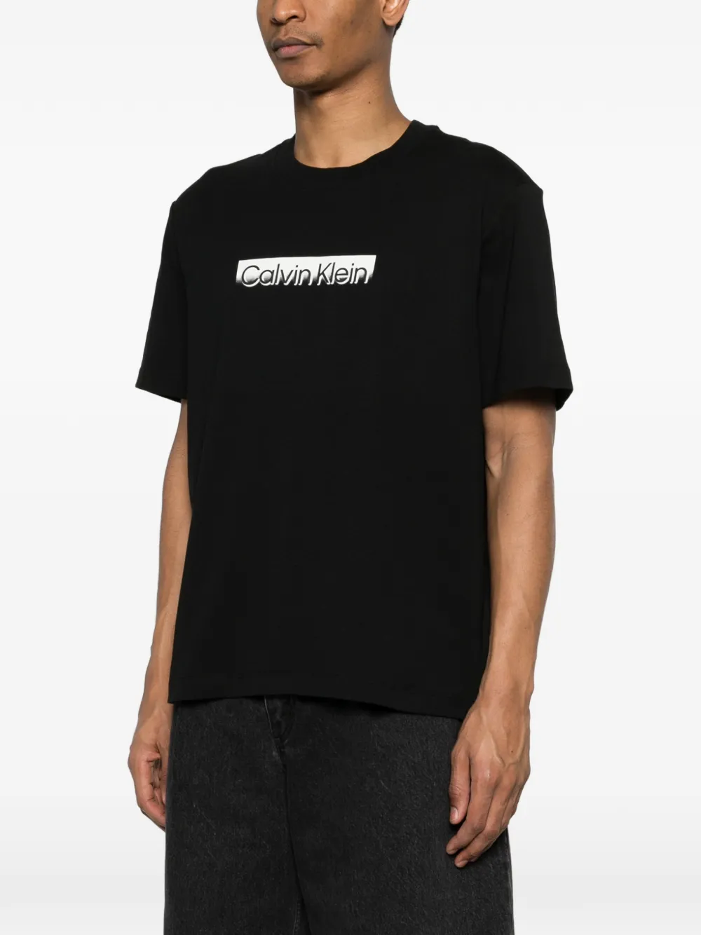  Calvin Klein Logo-print T-shirt - Black 