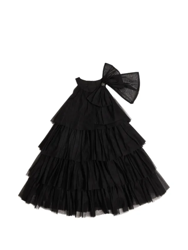 BCBG KIDS Tiered Bow Dress | Black | FARFETCH NZ BCBG KIDS Tiered Bow Dress | Black | FARFETCH NZ