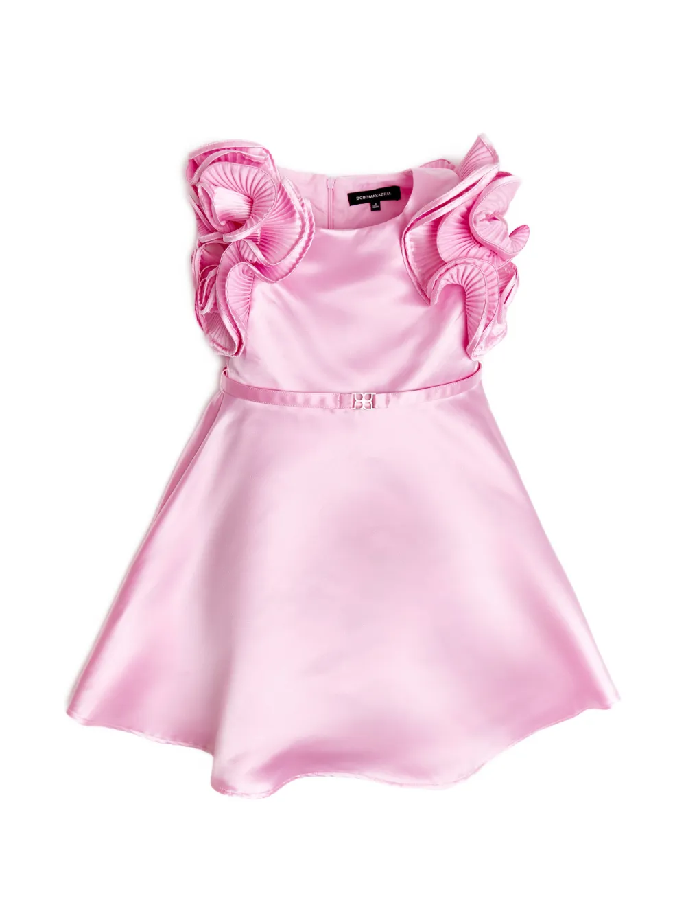 BCBG KIDS ruffled belt dress - Rosa