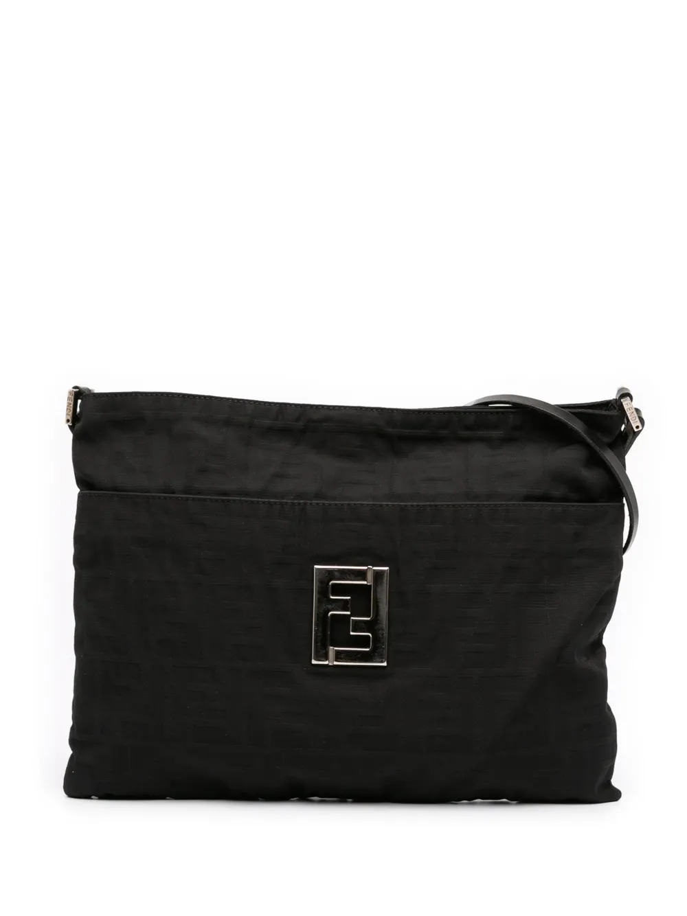 Fendi Pre-Owned 2000-2010 Zucca Canvas shoulder bag - Nero