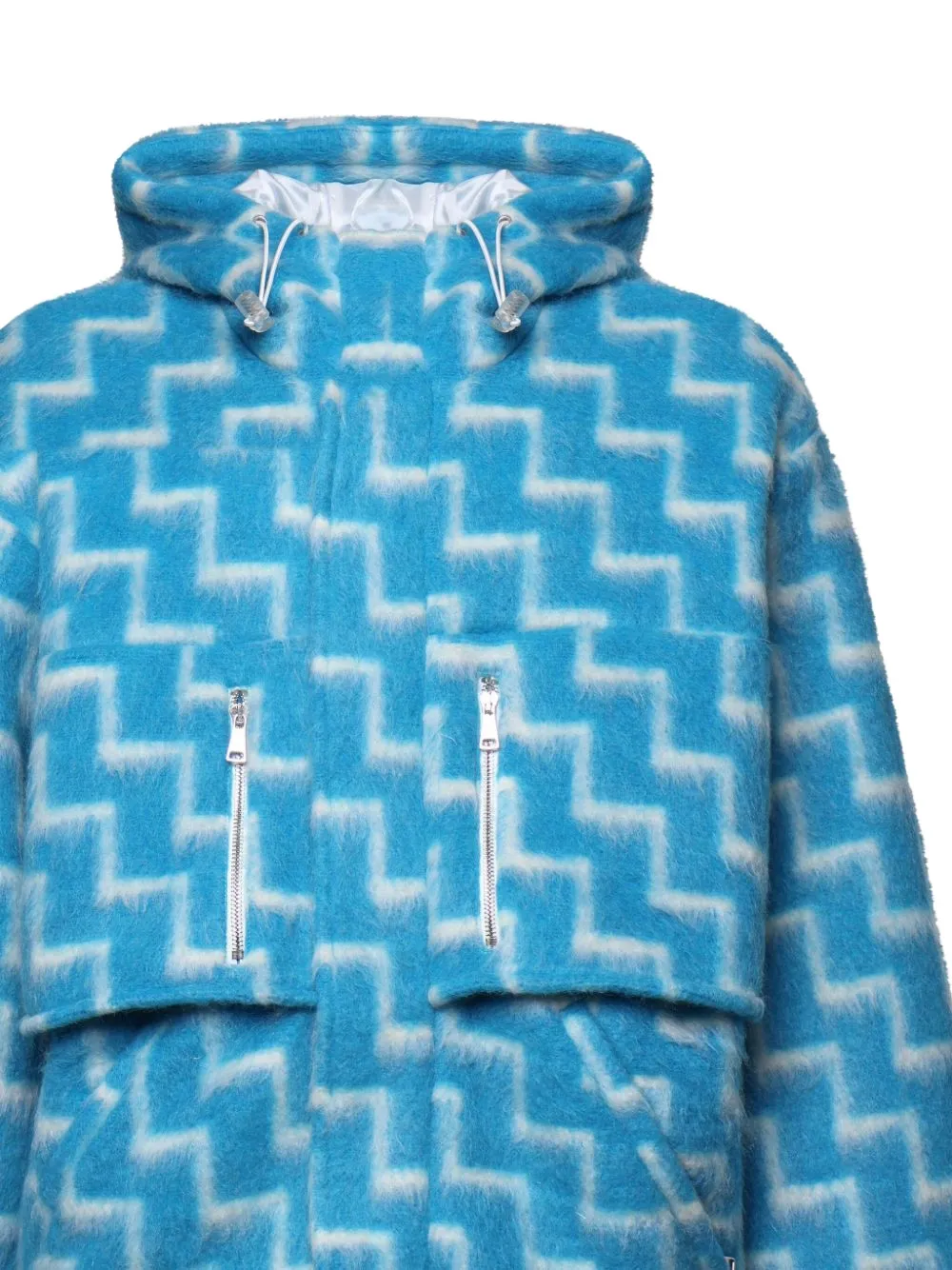 Bonsai Geometric-pattern Jacket - Blue 
