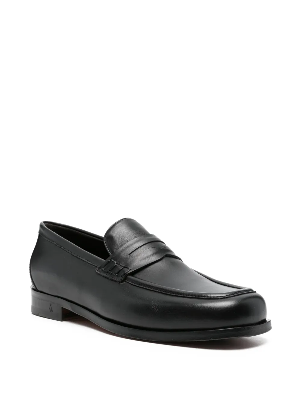 MORGILLO Levi penny-strap loafers Zwart