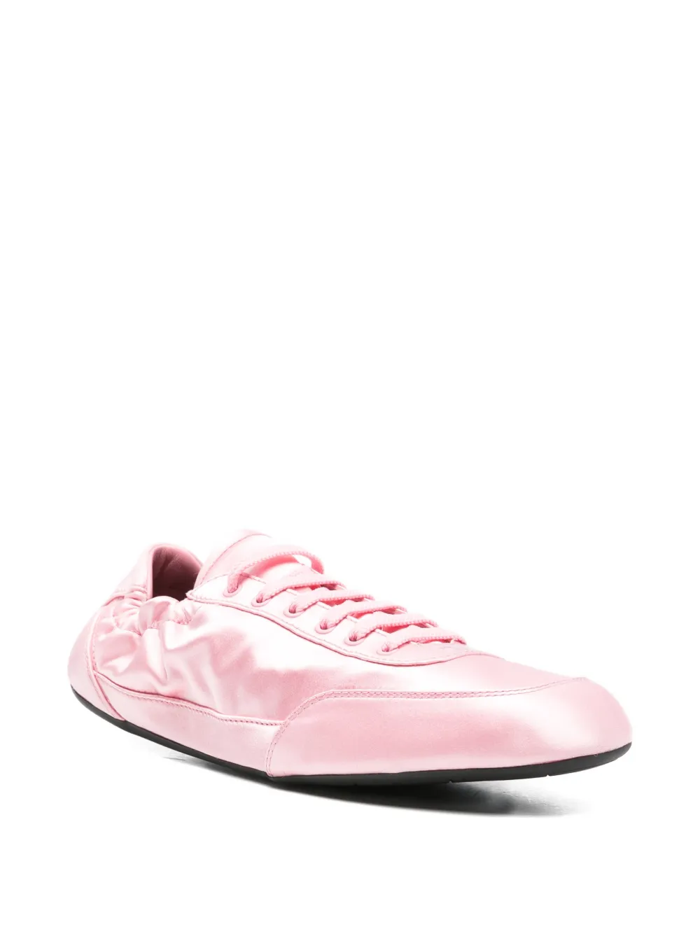 Prada Collapse ruched sneakers Roze