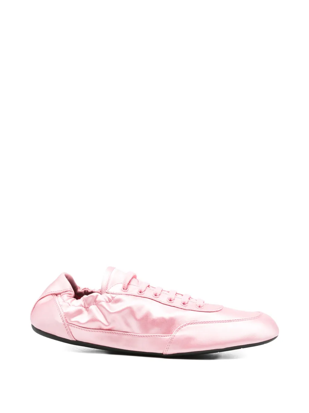 Prada Collapse ruched sneakers Roze