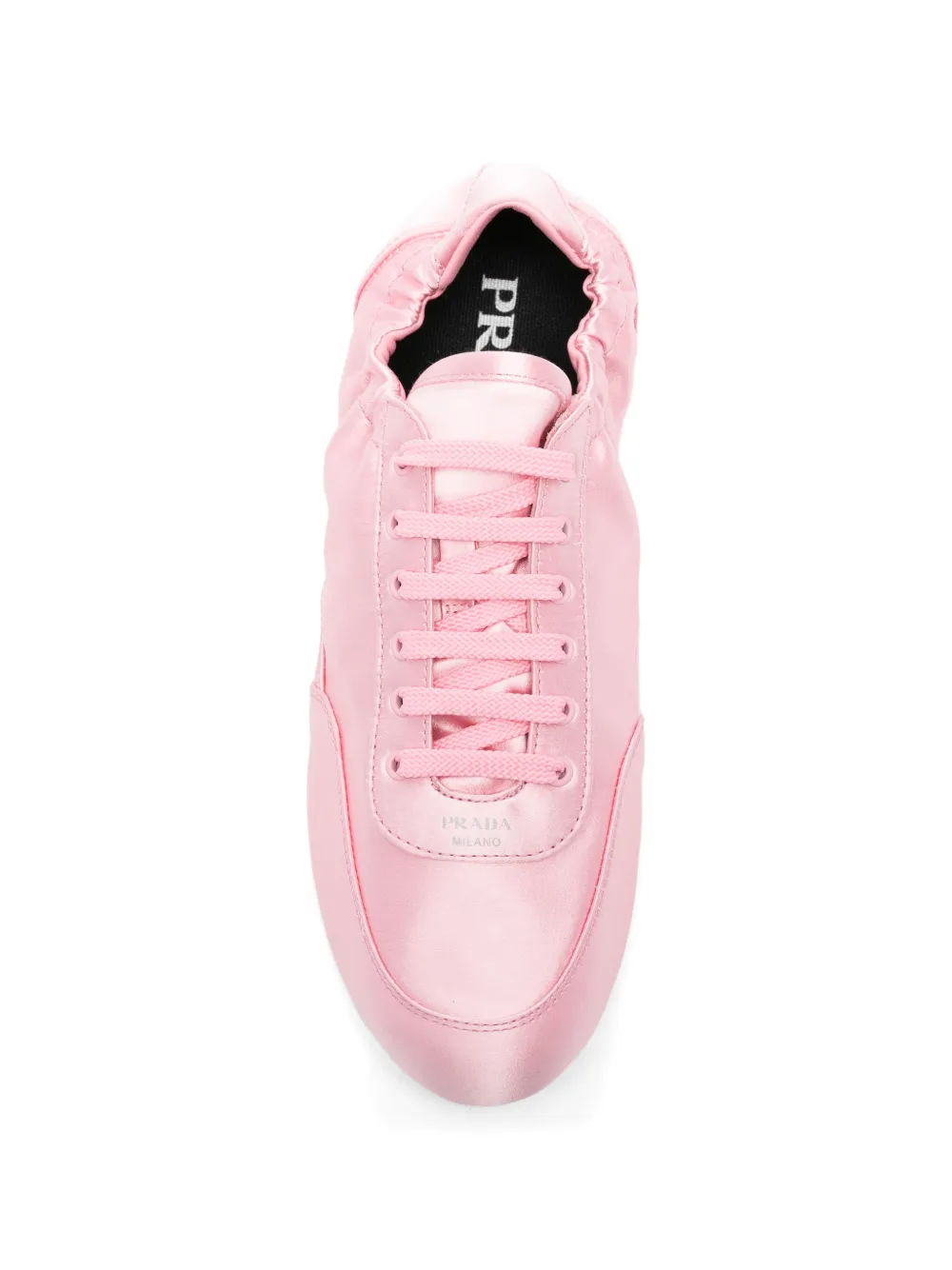 Prada Collapse ruched sneakers Roze