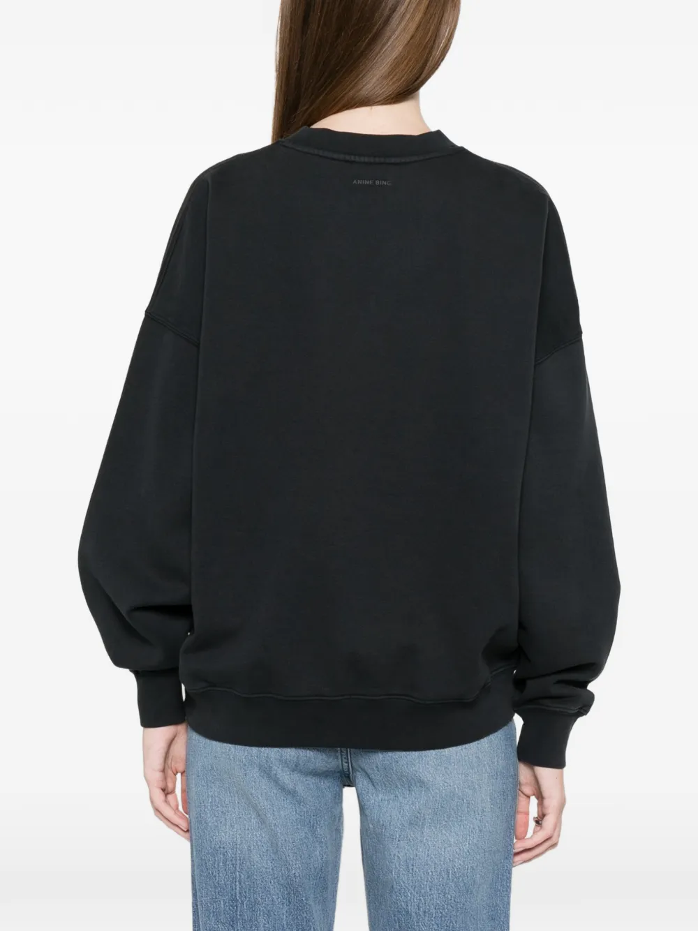 ANINE BING Miles sweater met grafische tijgerprint Zwart