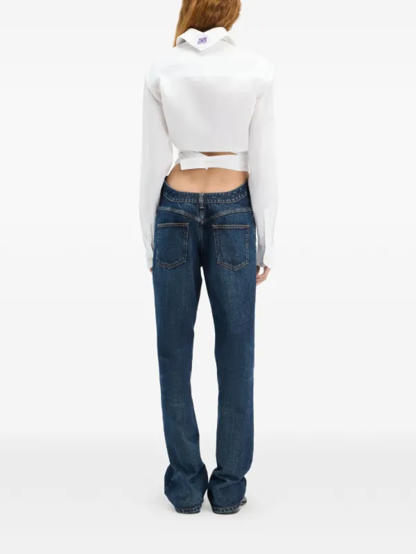Jean Paul Gaultier Camisa The Cropped Cache-Coeur De Algodão