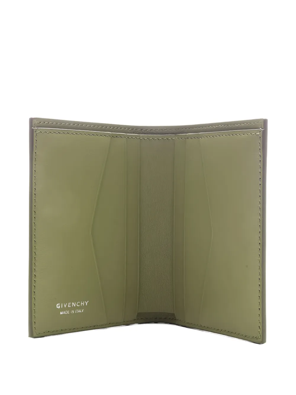  Givenchy 4g-motif Micro Leather Card Holder - Green 