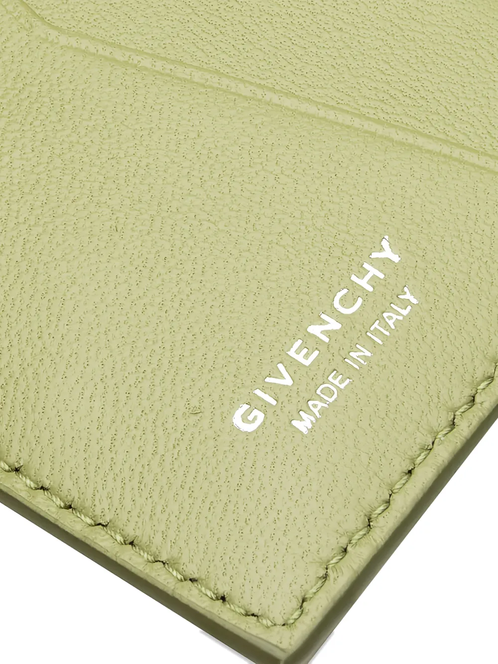 Givenchy Leren mini-pasjeshouder met 4G-patroon Groen