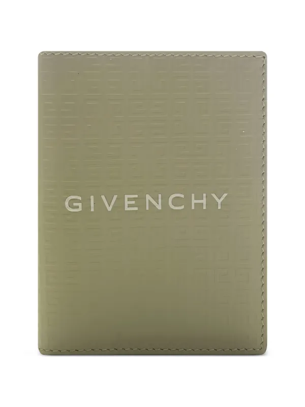 Givenchy 4g-motif Micro Leather Card Holder in Green