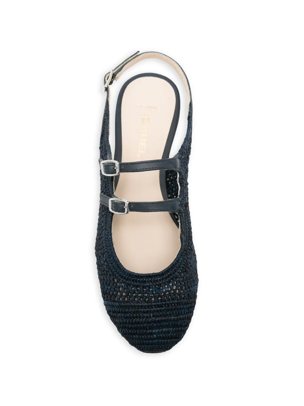 Carel Paris Balma buckle-strap flat pumps Blauw