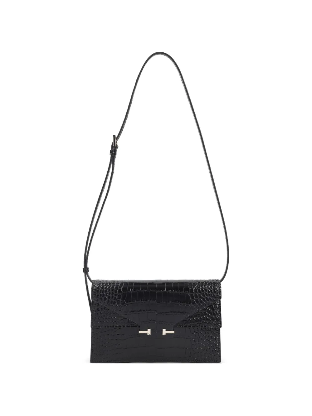 TOM FORD crocodile-effect shoulder bag - Nero