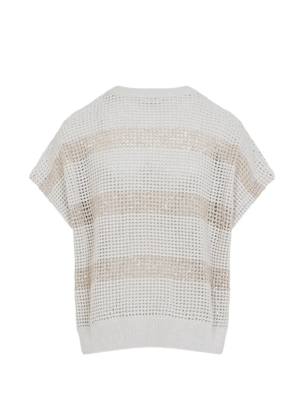 Brunello Cucinelli Gestreepte top Wit