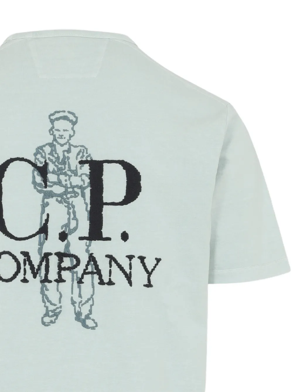 C.P. Company T-shirt met logoprint Blauw
