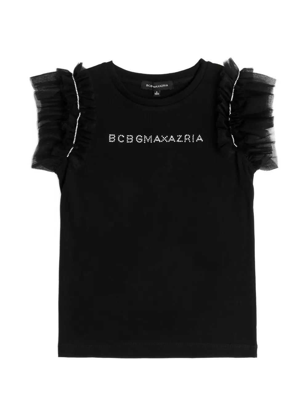BCBG KIDS ruffled t-shirt - Nero