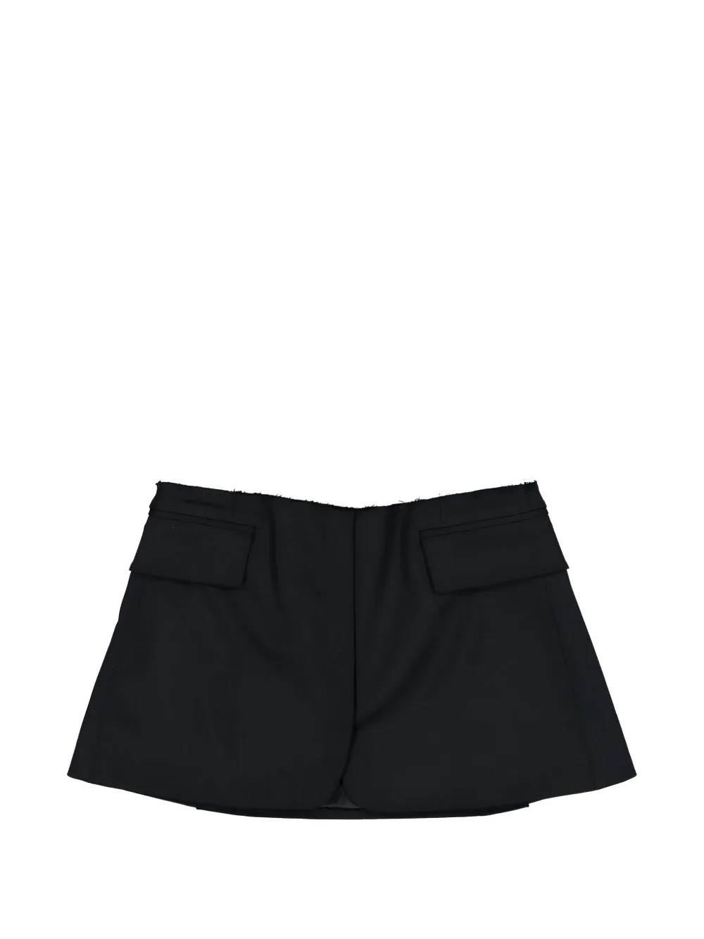 VETEMENTS deconstructed mini skirt - Nero