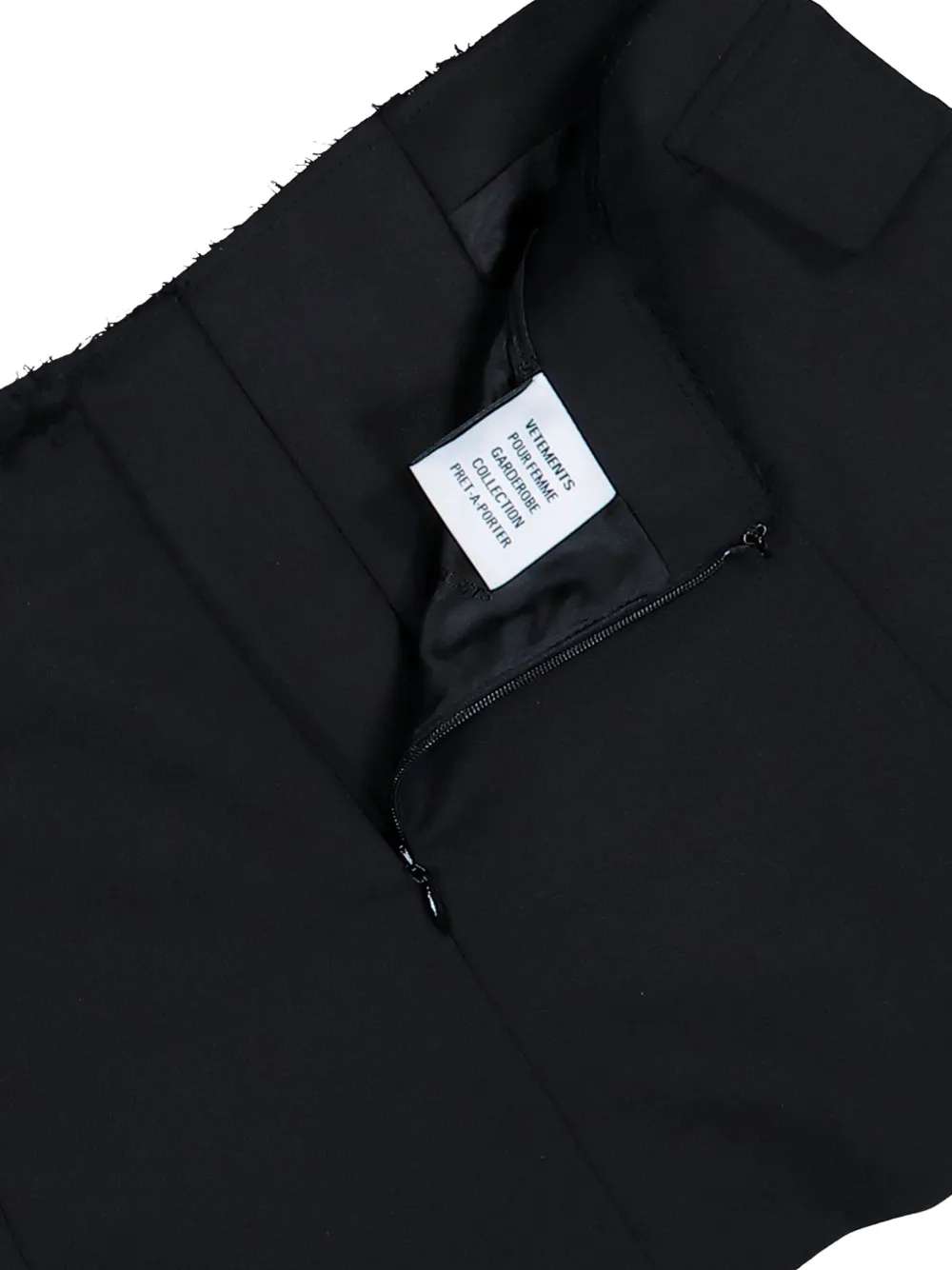 VETEMENTS Gedeconstrueerde mini-rok Zwart