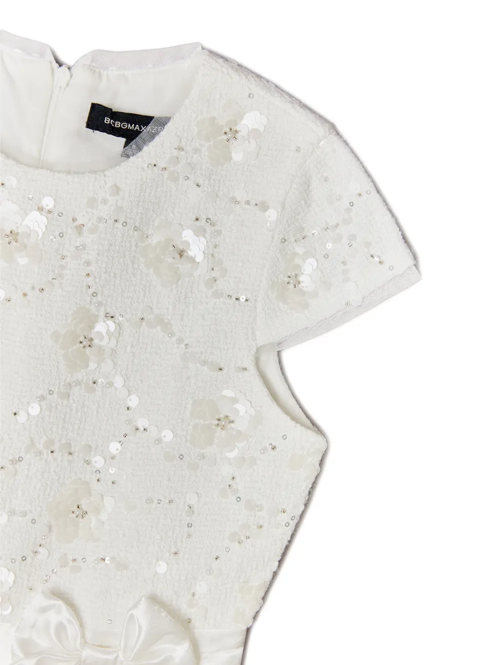 BCBG KIDS Geplooide playsuit met pailletten Wit