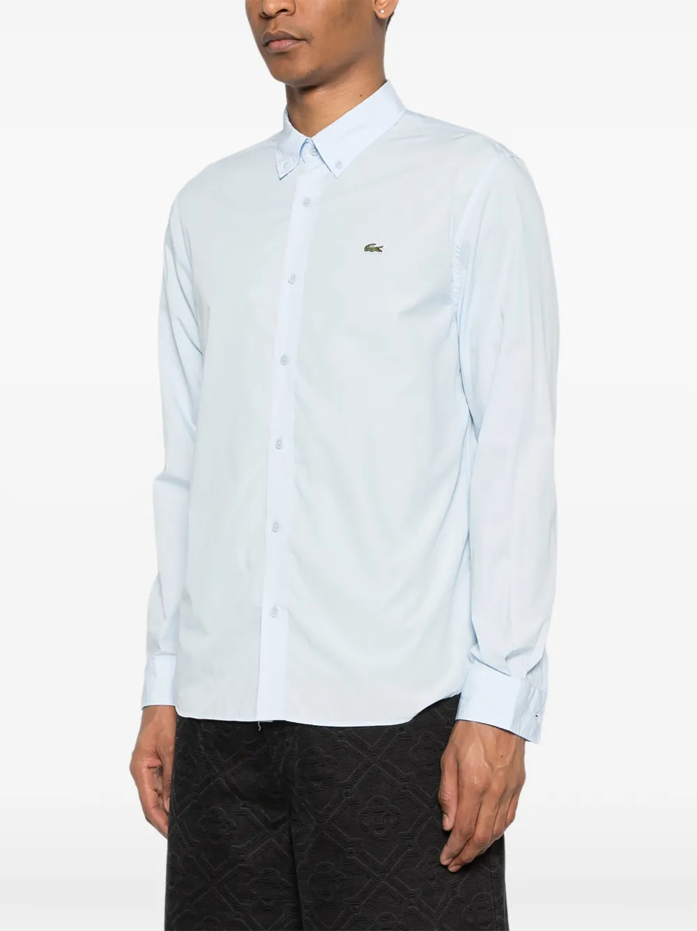 Lacoste Overhemd met lange mouwen Blauw