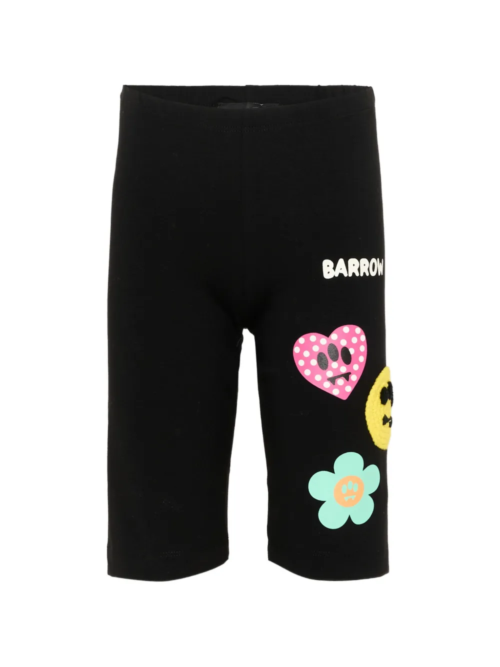 Barrow kids floral print shorts - Nero
