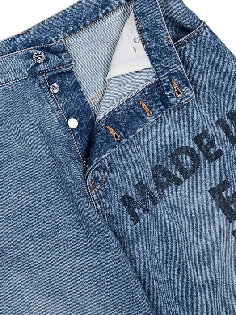 VETEMENTS Jeans met tekst Blauw