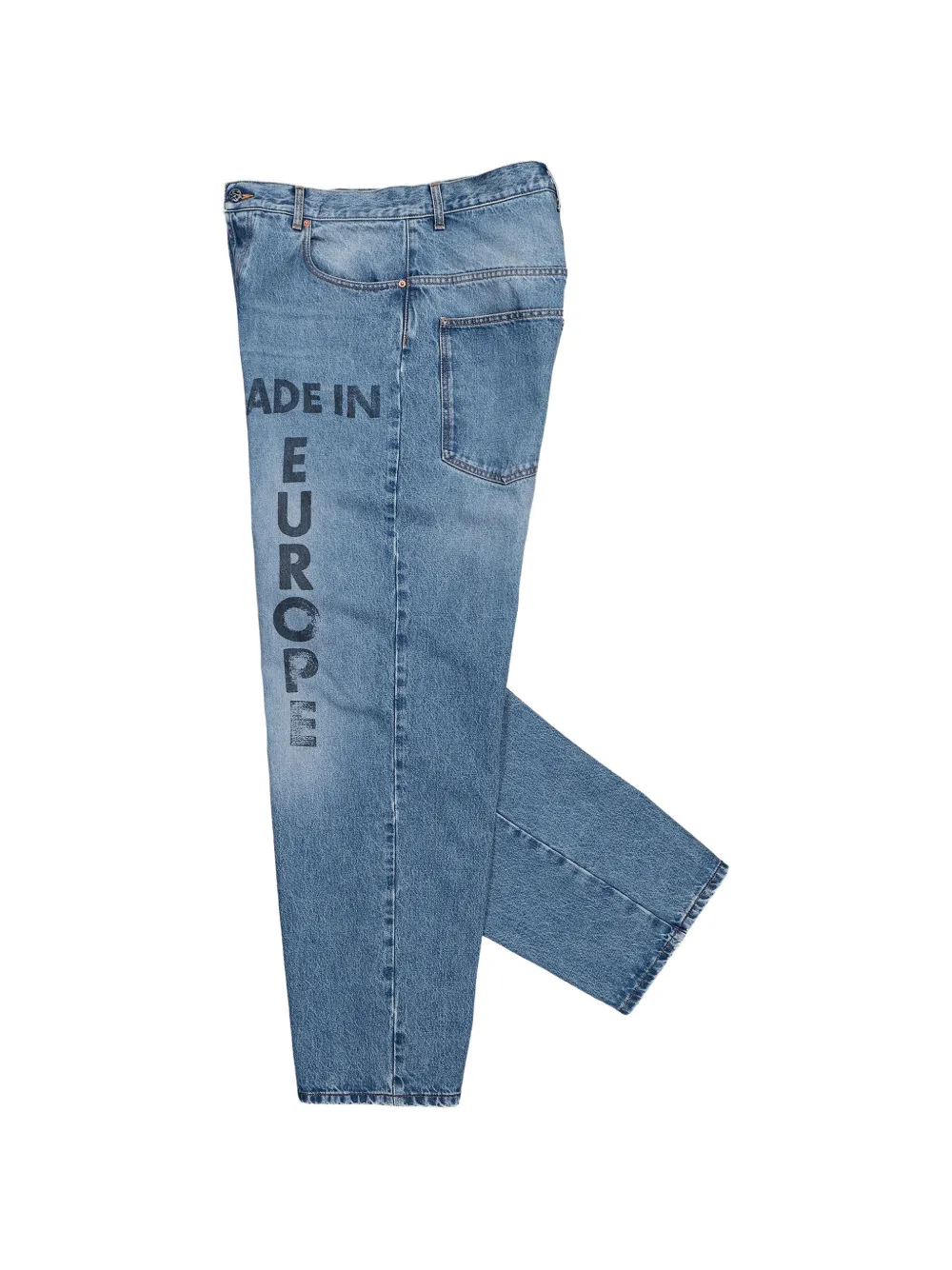 VETEMENTS Jeans met tekst Blauw
