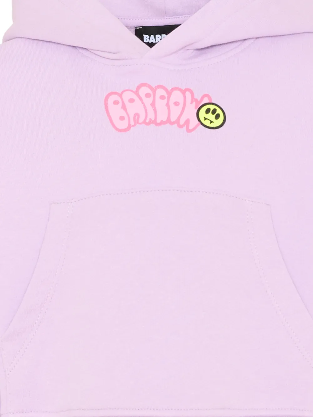 Barrow kids Sweater met grafische print en capuchon Paars